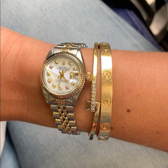 Rolex Mother of Pearl Oyster Perpetual Date Just - Picture 2 of 5